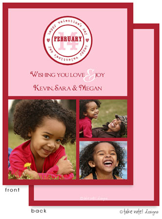 Take Note Designs Valentine's Day Digital Photo Cards - Valentine's Delivery Block